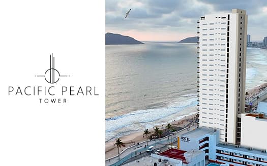 Pacific Pearl Condominios en Venta en el Malecon de Mazatlan a 20 pasos de la playa