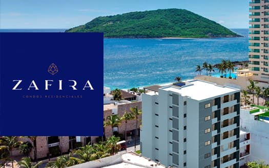 Zafira condominios a una cuadra del mar, playa en zona dorada mazatlan entrega inmediata