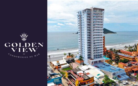 golden view condominios departamentos frente al mar Zona Dorada de mazatlan