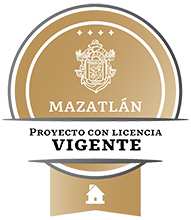 distintivo proyecto con licencia vigente mazatlan inmobiliaria